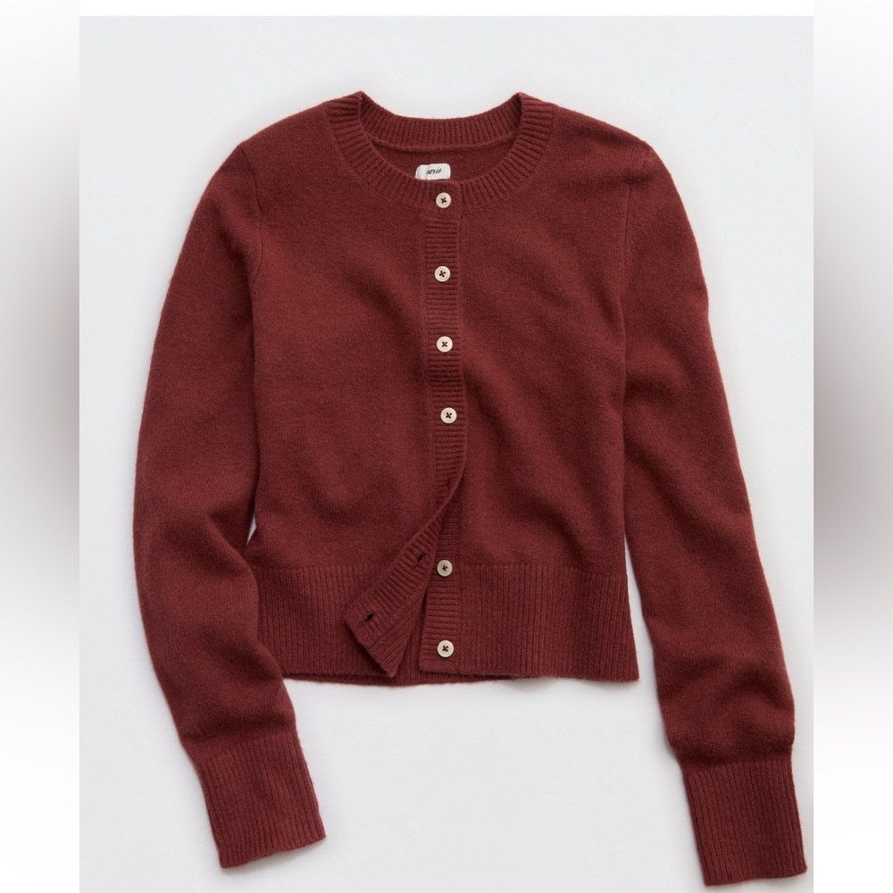 Aerie Women's Deep Red Cardigan